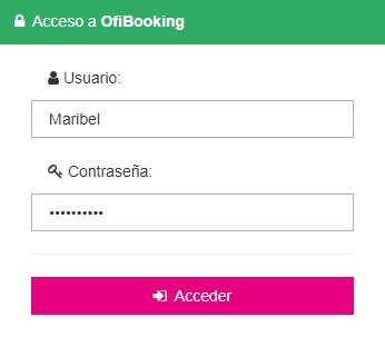 Login OfiBooking